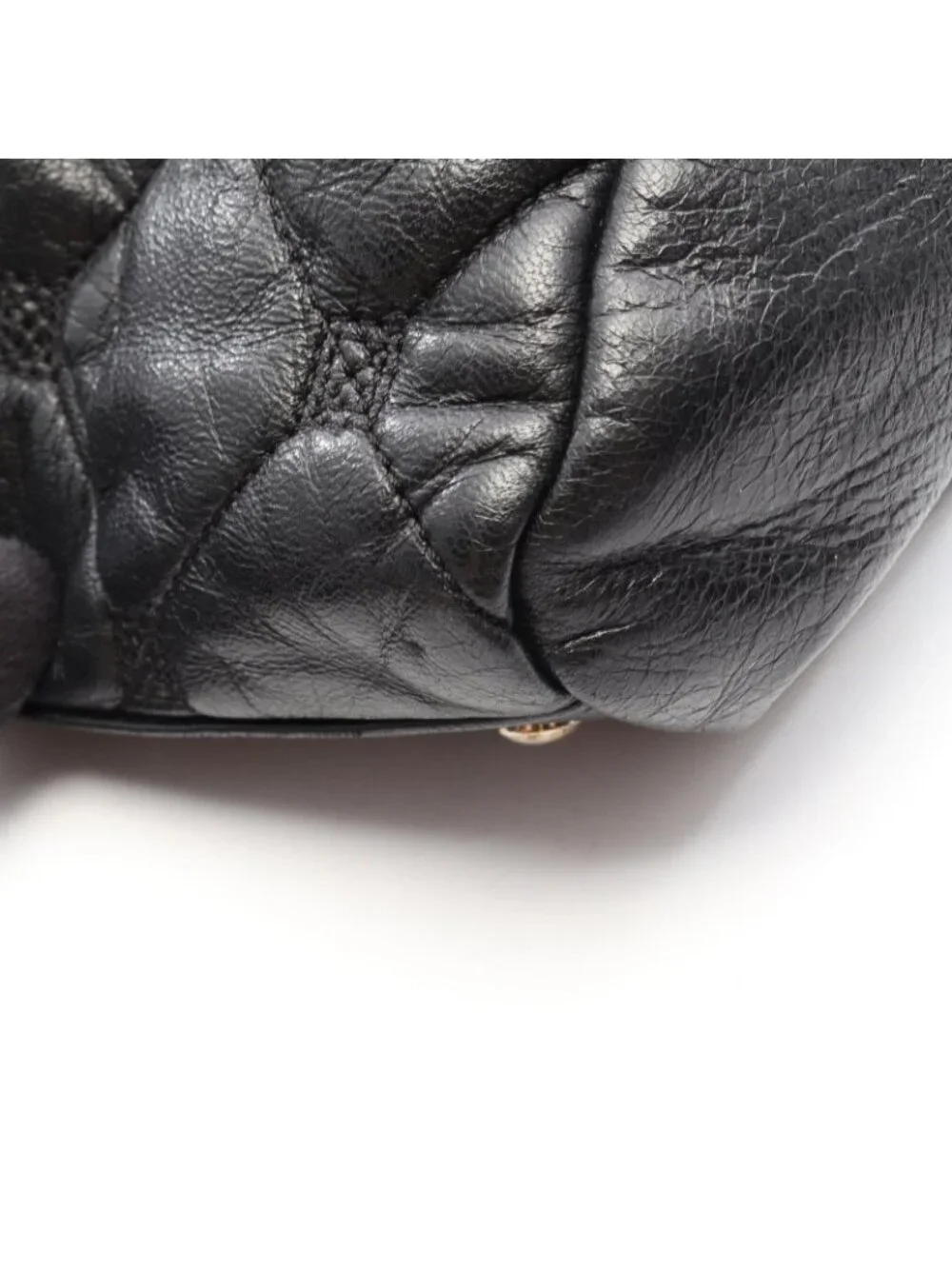 Chanel Boston Bag Quilted Black Leather